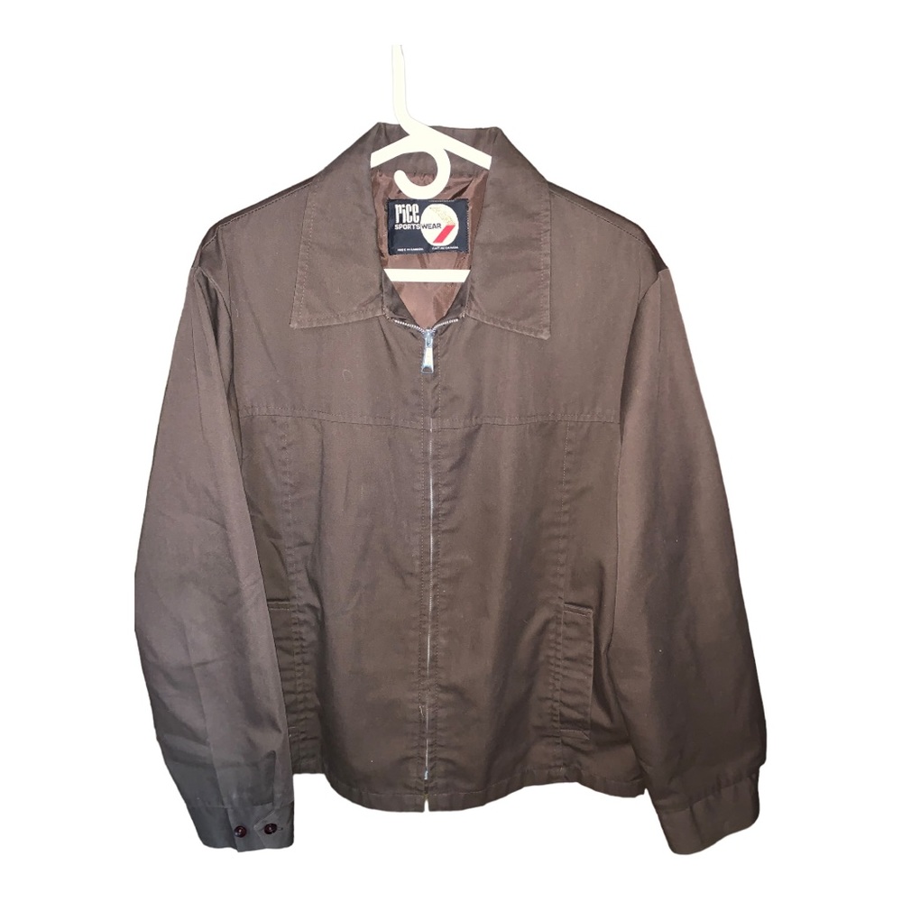 Vintage  Rice Sportswear Jacket Full Zip brown